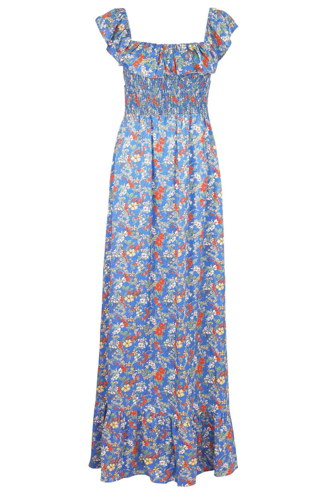 Jasmine Blue Bardot Dress | YOLKE | YOLKE Jasmine Blue Bardot Dress | YOLKE | YOLKE