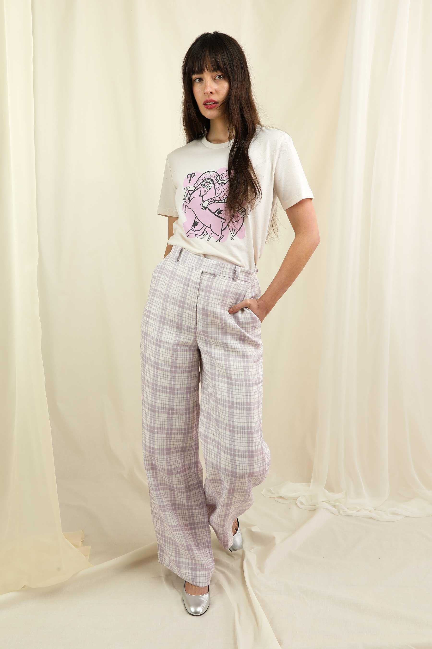 Pastel plaid hot sale pants
