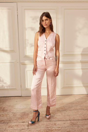 High-waisted straight leg trouser - YOLKE