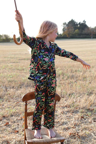 LiTTLE Classic Silk Pyjamas - YOLKE