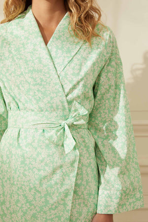 Petal print robe - YOLKE