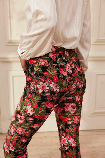 Slim-leg flared trousers - YOLKE