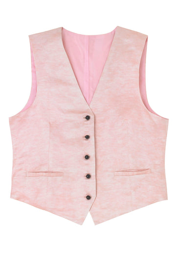Blush Pink Waistcoat YOLKE YOLKE